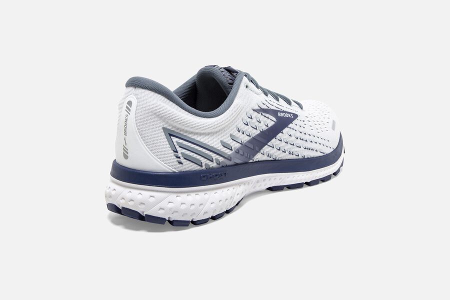 Brooks Ghost 13 Road Loopschoenen Heren - Wit/Blauw - 351760NZI